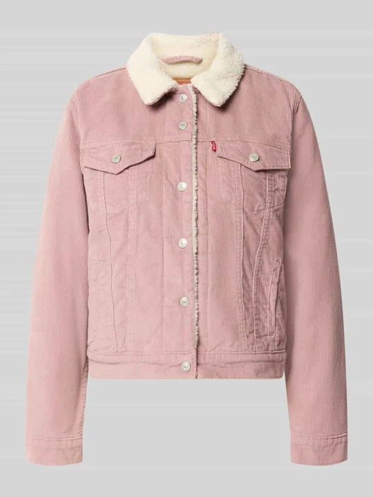 Zdjęcie produktu kurtka jeansowa o kroju regular fit z czystej bawełny model 'ORIGINAL SHERPA TRUCKER' Levi's Różowy
