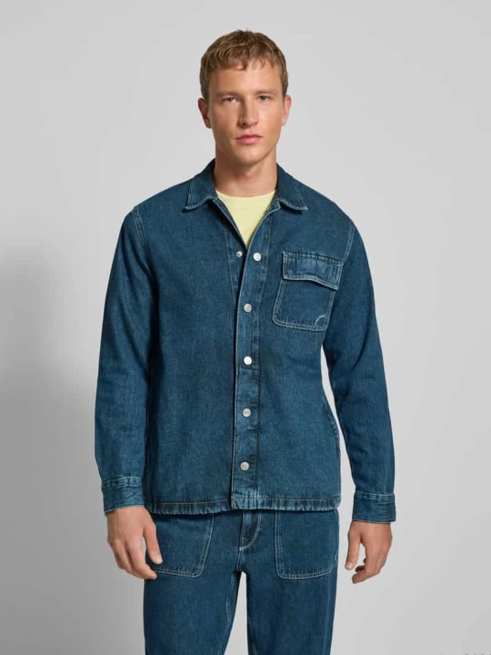 Zdjęcie produktu Kurtka jeansowa o kroju regular fit z czystej bawełny model ‘OTTO’ Pepe Jeans Jeansowy niebieski