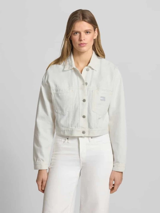Zdjęcie produktu kurtka jeansowa o kroju regular fit z czystej bawełny Tommy Jeans Biały