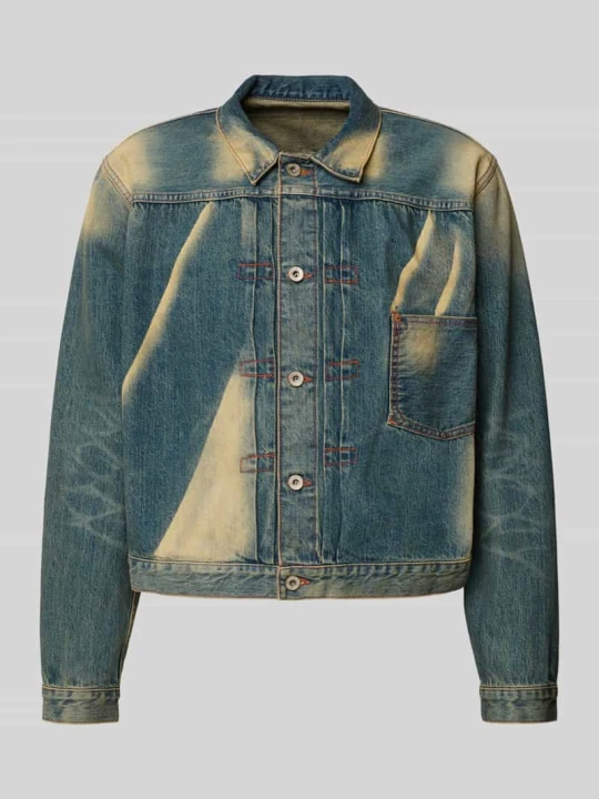 Zdjęcie produktu kurtka jeansowa o kroju regular fit z efektem dirty wash Kenzo Niebieski