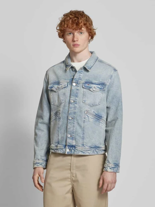 Zdjęcie produktu Kurtka jeansowa o kroju regular fit z mieszanki bawełny Tommy Jeans Jasnoniebieski