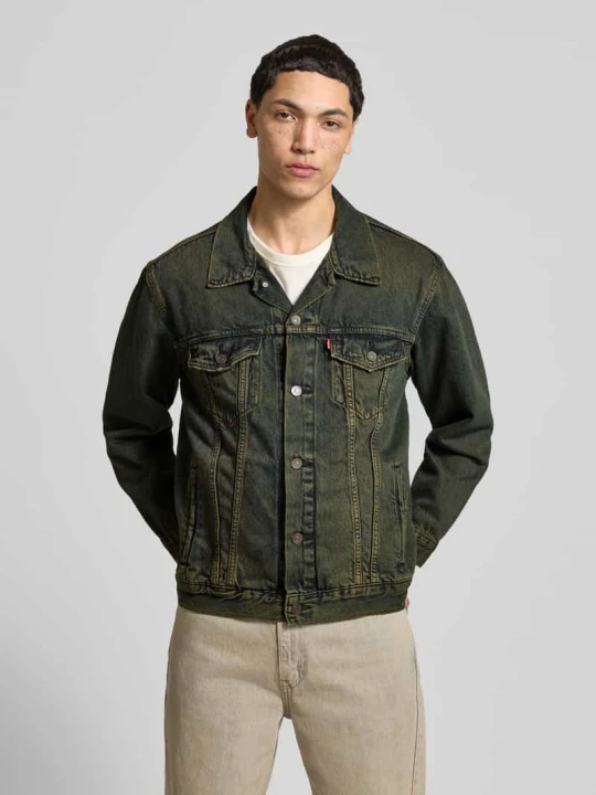 Zdjęcie produktu Kurtka jeansowa o kroju relaxed fit z czystej Bawełna Model 'TRUCKER' Levi's Ciemnoniebieski