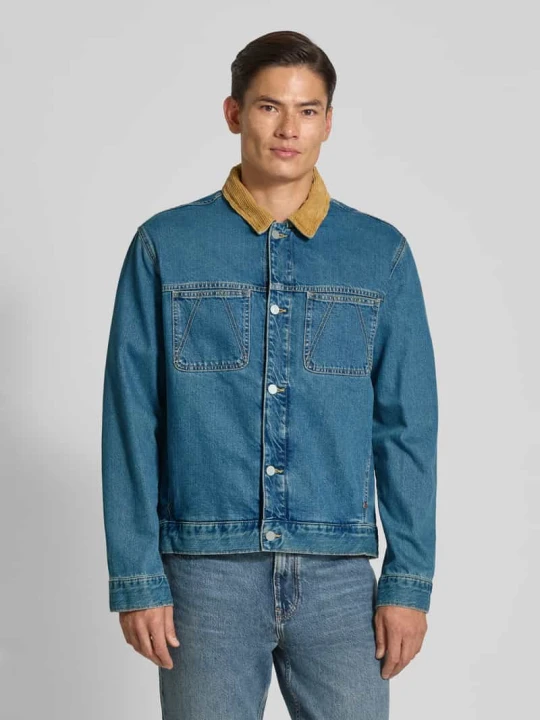Zdjęcie produktu Kurtka jeansowa o kroju relaxed fit z czystej bawełny model ‘AASHTON’ ARMEDANGELS Niebieski