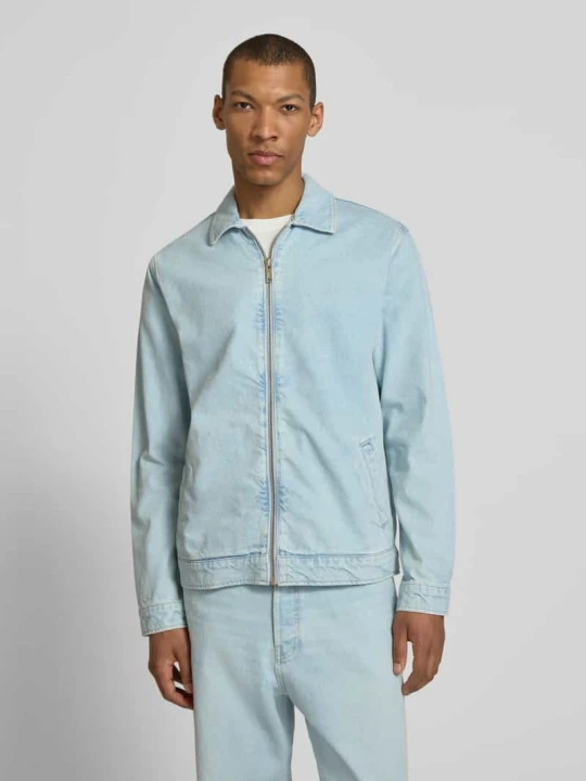 Zdjęcie produktu Kurtka jeansowa o kroju relaxed fit z czystej bawełny model 'HARRINGTON' ARMEDANGELS Jasnoniebieski