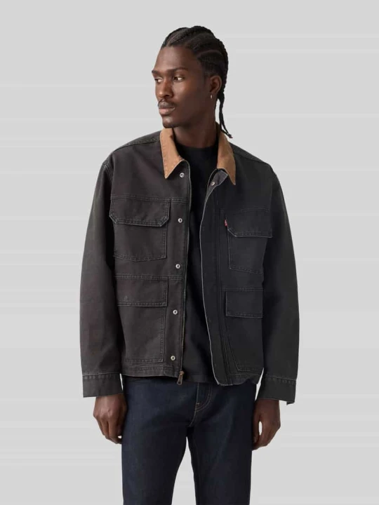 Zdjęcie produktu Kurtka jeansowa o kroju relaxed fit z czystej bawełny z naszywanymi kieszeniami Levi's Czarny