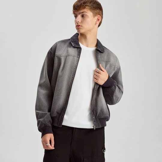 Zdjęcie produktu Kurtka jeansowa o luźnym kroju dirty wash House ciemnoszary