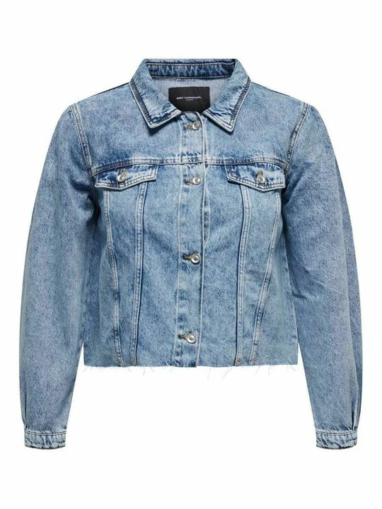 Zdjęcie produktu Kurtka jeansowa ONLY Carmakoma jasnoniebieski denim