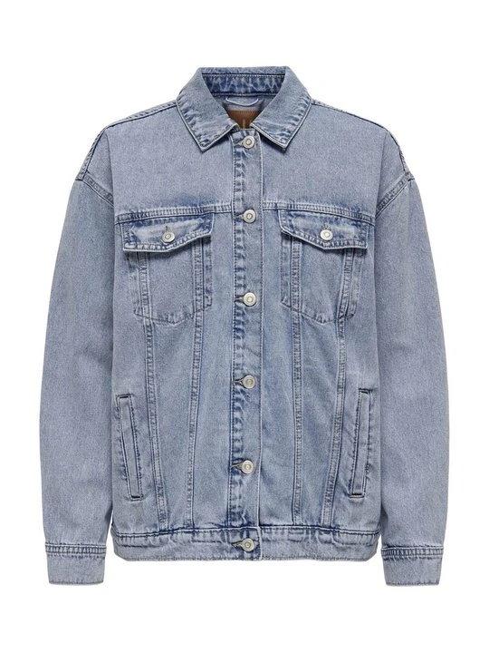 Zdjęcie produktu Kurtka jeansowa ONLY Carmakoma jasnoniebieski denim