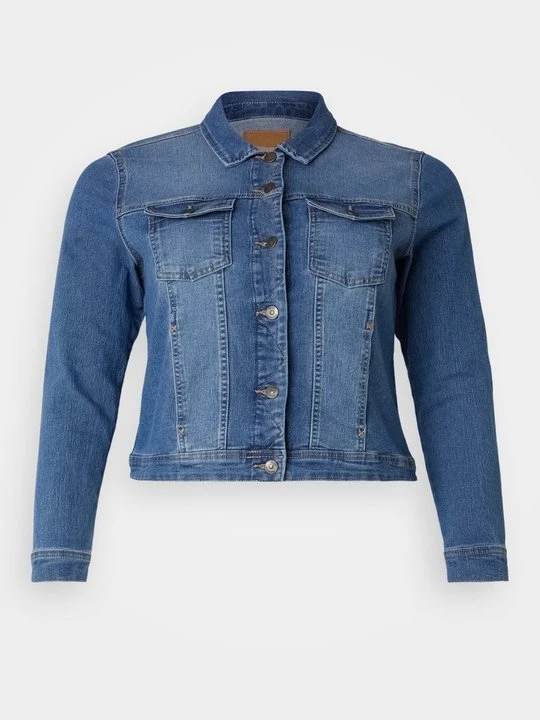 Zdjęcie produktu Kurtka jeansowa ONLY Carmakoma niebieski denim