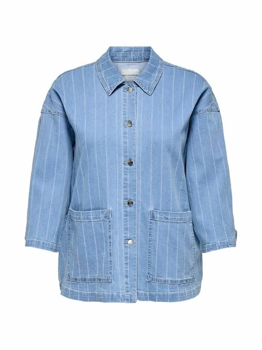 Zdjęcie produktu Kurtka jeansowa ONLY Carmakoma niebieski denim