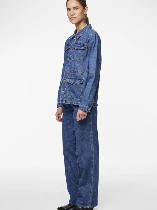 Zdjęcie produktu Kurtka jeansowa Pieces niebieski denim