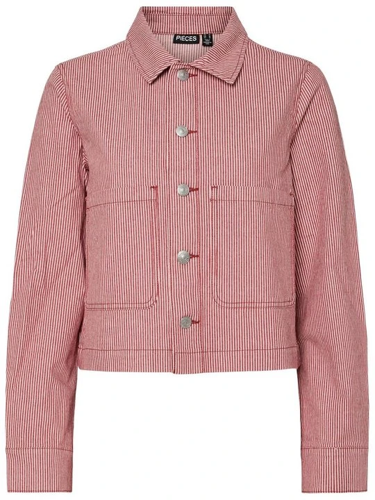 Zdjęcie produktu Kurtka jeansowa Pieces czerwony