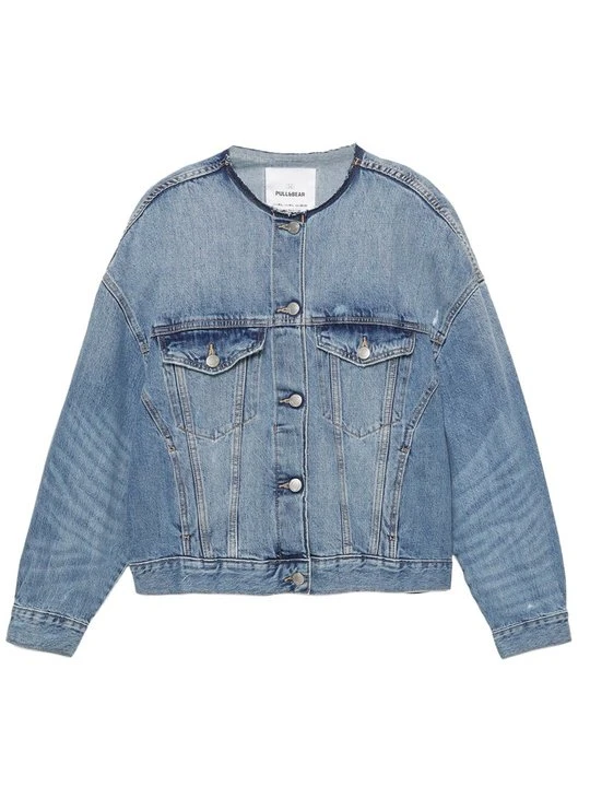 Zdjęcie produktu Kurtka jeansowa PULL&BEAR niebieski denim