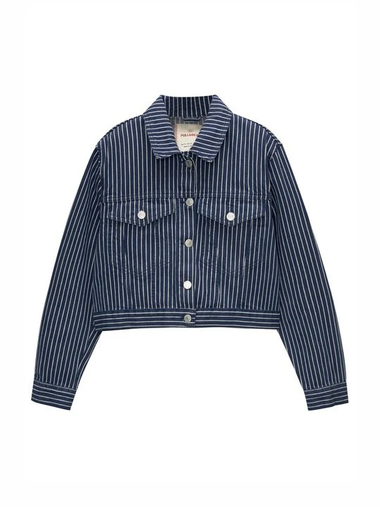 Zdjęcie produktu Kurtka jeansowa PULL&BEAR niebieski