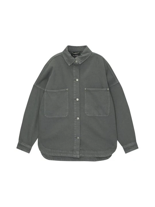 Zdjęcie produktu Kurtka jeansowa PULL&BEAR szary