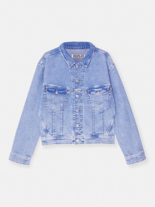 Zdjęcie produktu Kurtka jeansowa Replay jasnoniebieski denim