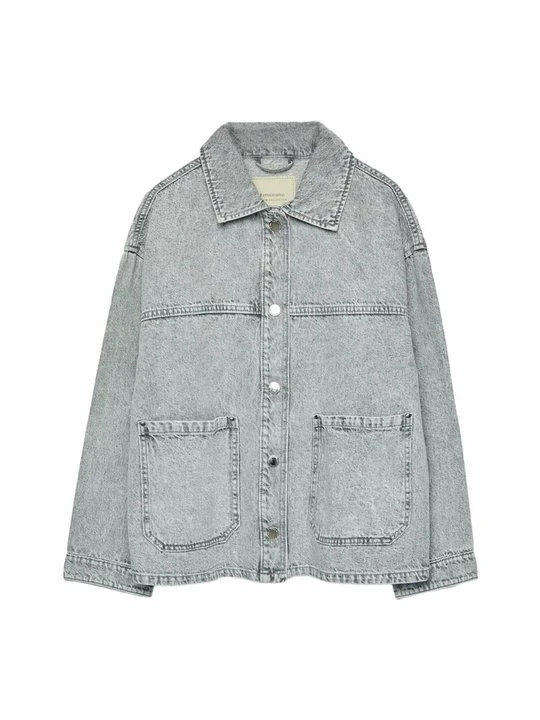 Zdjęcie produktu Kurtka jeansowa Stradivarius ciemnoszary