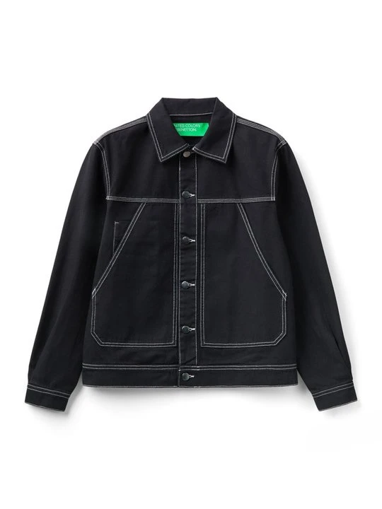 Zdjęcie produktu Kurtka jeansowa United Colors Of Benetton czarny
