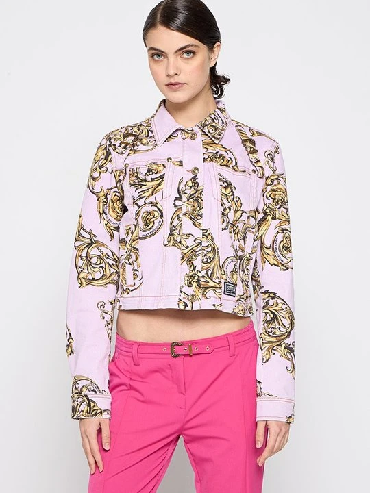 Zdjęcie produktu Kurtka jeansowa Versace Jeans Couture jasnoróżowy