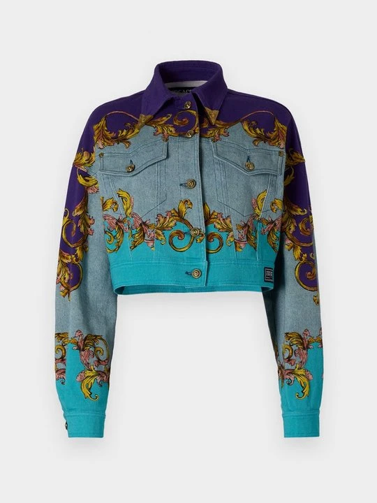 Zdjęcie produktu Kurtka jeansowa Versace Jeans Couture fioletowy