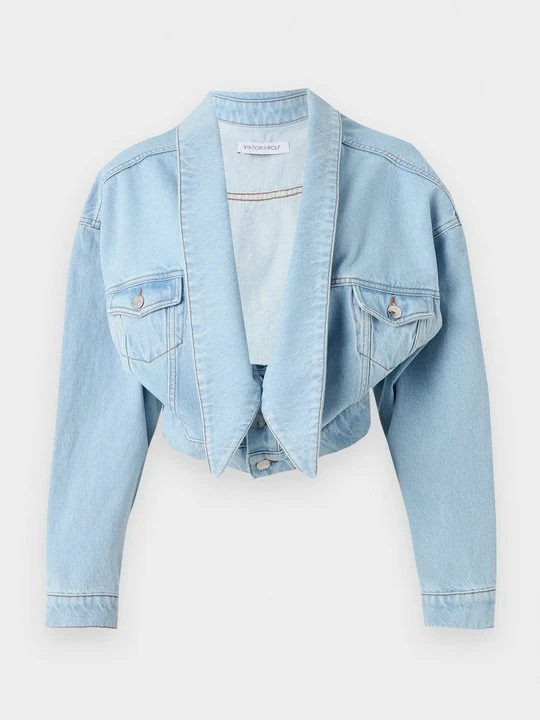Zdjęcie produktu Kurtka jeansowa Viktor&Rolf jasnoniebieski denim