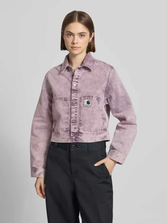Zdjęcie produktu kurtka jeansowa w kroju regular fit z naszywką z logo model 'Arca' Carhartt WIP Różowy