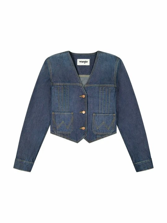 Zdjęcie produktu Kurtka jeansowa Wrangler niebieski denim