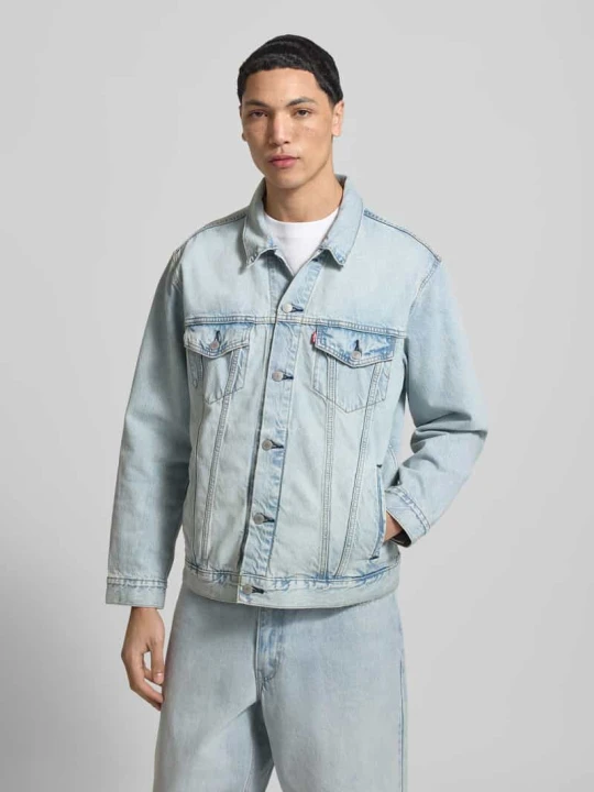 Zdjęcie produktu kurtka jeansowa z czystej bawełny Levi's Jasnoniebieski