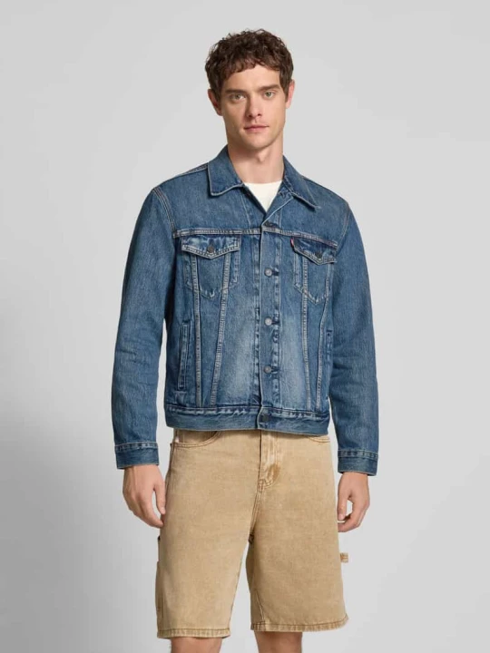 Zdjęcie produktu Kurtka jeansowa z detalem z logo model ‘THE TRUCKER JACKET’ Levi's Jeansowy niebieski