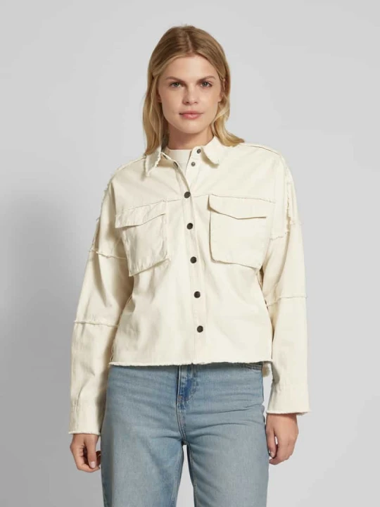 Zdjęcie produktu Kurtka jeansowa z frędzlami Model 'JESSIE' Y.A.S Beżowy