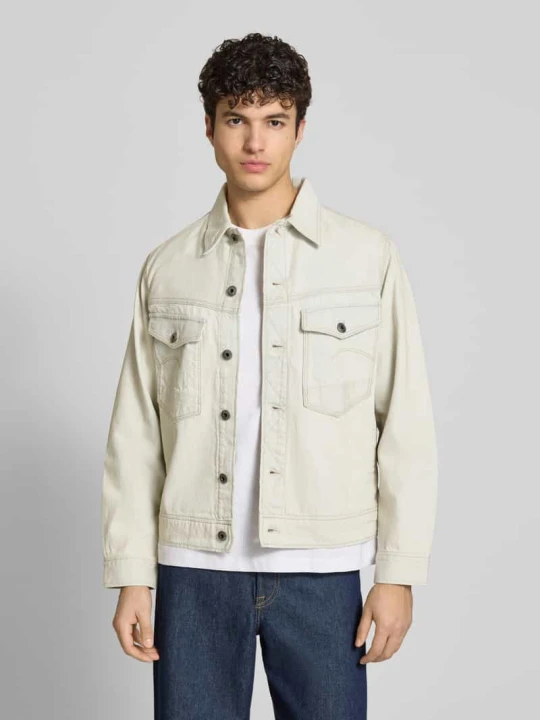 Zdjęcie produktu kurtka jeansowa z kieszeniami na piersi model 'Dakota' G-Star Raw Jasnoniebieski