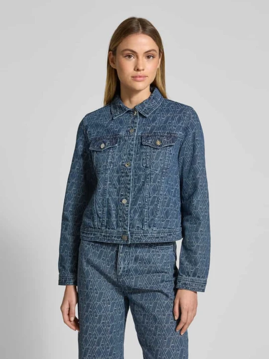 Zdjęcie produktu Kurtka jeansowa z kieszeniami z patką na piersi Armani Exchange Niebieski