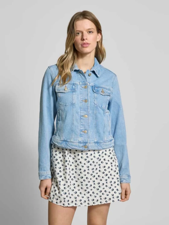 Zdjęcie produktu Kurtka jeansowa z kieszeniami z patką na piersi Tommy Jeans Jasnoniebieski
