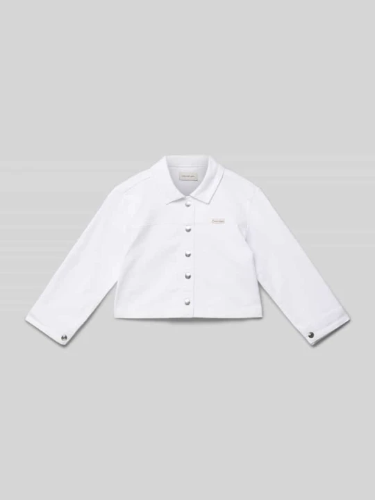 Zdjęcie produktu Kurtka jeansowa z listwą guzikową Calvin Klein Jeans Biały