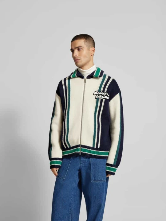 Zdjęcie produktu Kurtka jeansowa z listwą guzikową Maison Kitsuné pomarańczowy