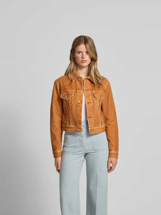 Zdjęcie produktu Kurtka jeansowa z listwą guzikową Paco Rabanne Camel