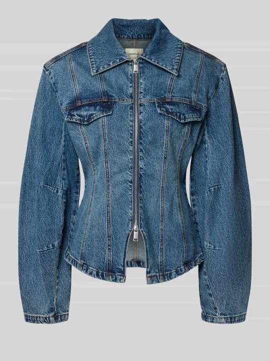 Zdjęcie produktu Kurtka jeansowa z mieszanka bawełny model 'Melu' Gestuz Niebieski