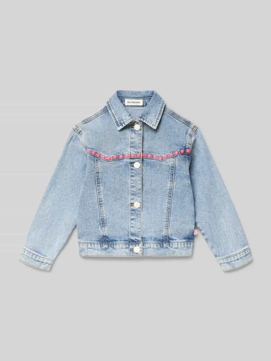 Zdjęcie produktu Kurtka jeansowa z nitami i cekinami Billieblush Niebieski