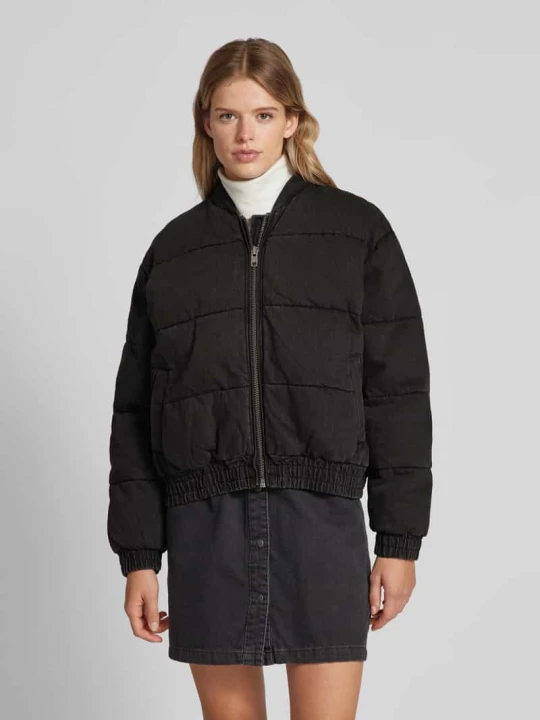 Zdjęcie produktu Kurtka jeansowa z podszewką i stójką model ‘QUEEN’ Only Czarny