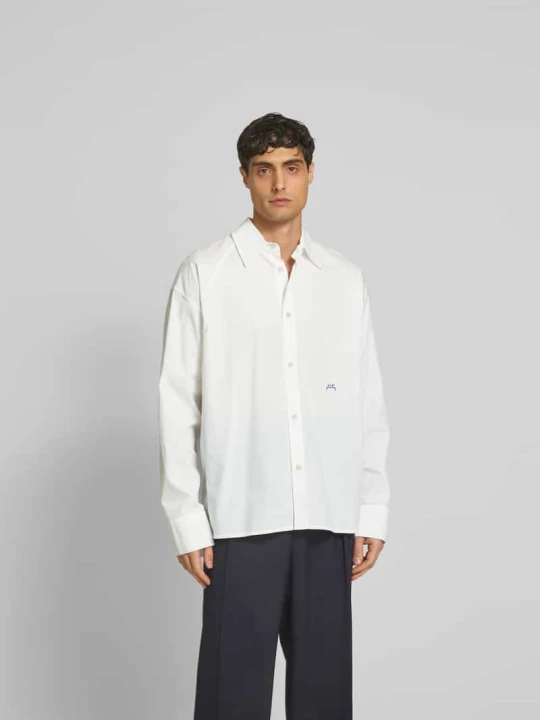 Zdjęcie produktu Kurtka koszulowa o kroju oversized z czystej bawełny A-Cold-Wall Złamany biały