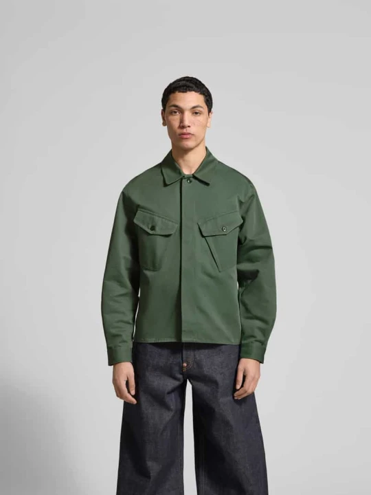 Zdjęcie produktu Kurtka koszulowa o kroju regular fit z bawełny Kenzo Khaki
