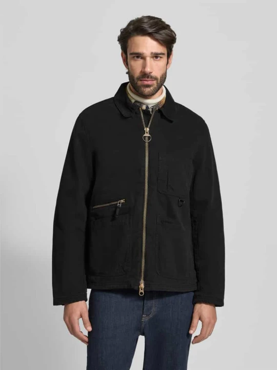 Zdjęcie produktu Krój regular fit koszula-kurtka z czystej bawełny Model 'COVE' Barbour Czarny