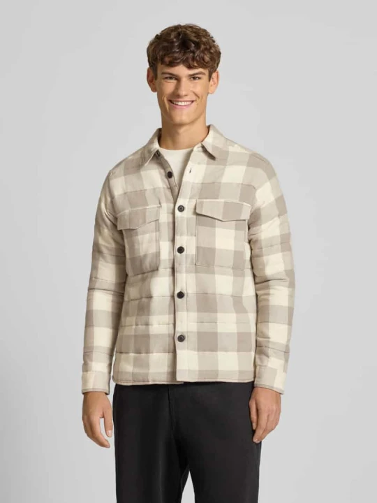 Zdjęcie produktu Kurtka koszulowa o kroju regular fit z czystej bawełny model ‘GUDMUND’ Only & Sons Écru
