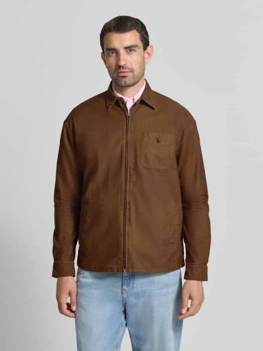 Zdjęcie produktu Kurtka koszulowa o kroju regular fit z czystej bawełny model 'OSACA' Polo Ralph Lauren Średniobrązowy