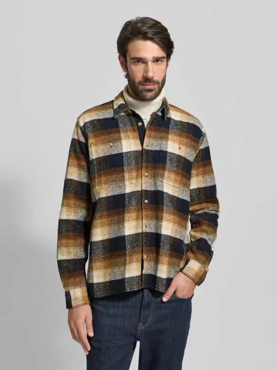 Zdjęcie produktu Koszula o kroju regular fit z czystej bawełny model „WOODFOOT” Barbour Czarny