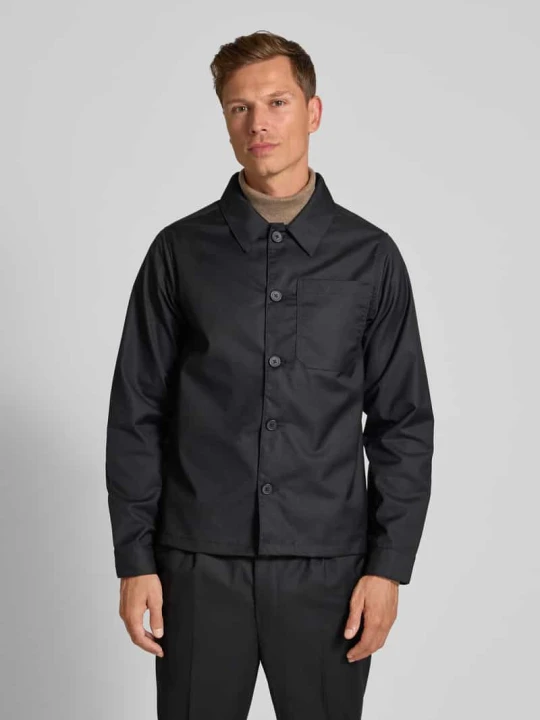 Zdjęcie produktu Kurtka koszulowa o kroju regular fit z dodatkiem wiskozy model ‘Marco’ Casual Friday Czarny