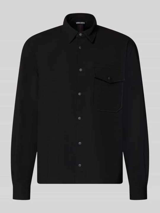 Zdjęcie produktu Kurtka koszulowa o kroju regular fit z dodatkiem wiskozy model 'SANTIAGO' Antony Morato Czarny