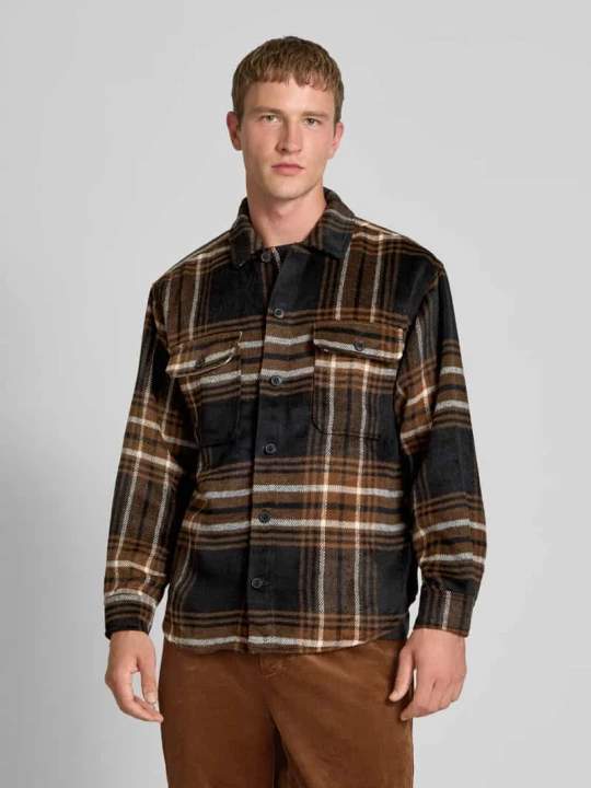 Zdjęcie produktu Kurtka koszulowa o kroju regular fit z kieszeniami na piersi model ‘BRADLEY’ Jack&Jones Jasnobrązowy melanż