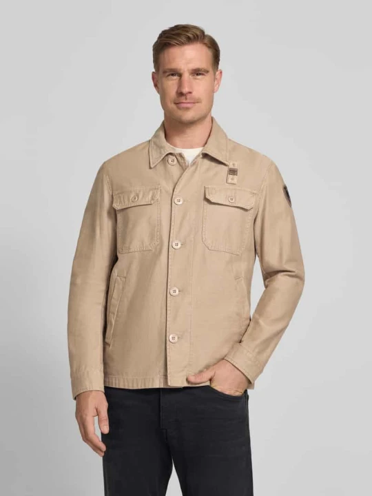 Zdjęcie produktu Kurtka koszulowa o kroju regular fit z kieszeniami na piersi model 'Goodale' Blauer Usa Beżowy