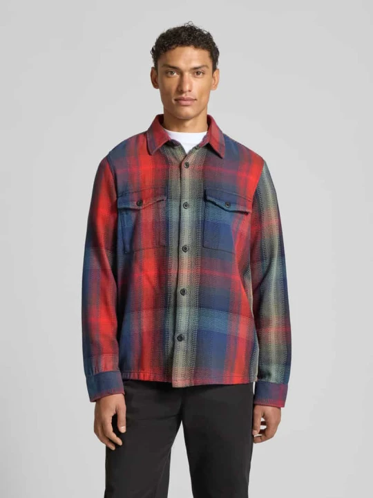 Zdjęcie produktu Kurtka koszulowa o kroju regular fit z kieszeniami na piersi model ‘SHIRT JACKET’ Lerros Ciemnoniebieski